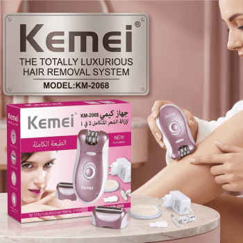 جهاز كيمي KM-2068 لإزالة الشعر المتكامل 2 في 1