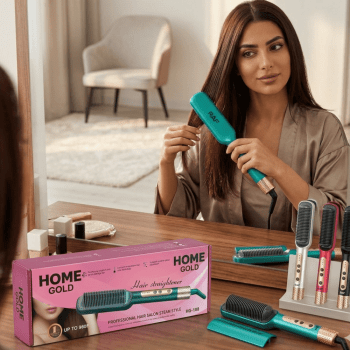 مشط حراري Home Gold HG-108 هوم جولد| 980 درجة فهرنهايت لنتائج الصالونات