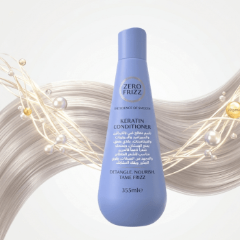بلسم زيرو فريز Zero Frizz المعالج بالكيراتين والزبدة الثلاثية 355 مل