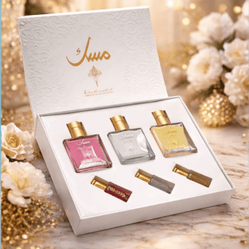 طقم عطور فاخر من مسك من إبراهيم القرشي حجم 30 مل